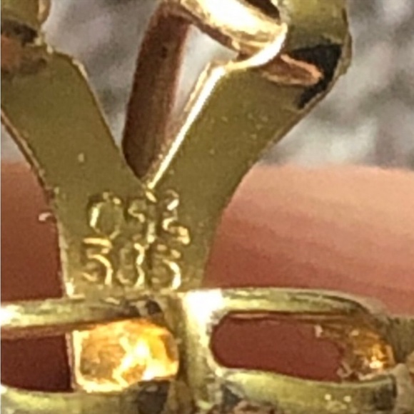 Gorgeous vintage pair 14k gold 18k gold genuine Pearl diamond earrings on Hold - Picture 5 of 5